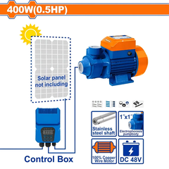 Máy bơm nước năng lượng mặt trời (không bao gồm tấm năng lượng mặt trời) 400W(0.5HP) Wadfow WWPVDC01