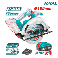 Máy 
cưa đĩa tròn 
dùng pin 20V-TOTAL-TSLI18511