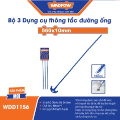 Bộ 3 Dụng cụ thông tắc đường ống 560x10mm-Wadfow WDD1156