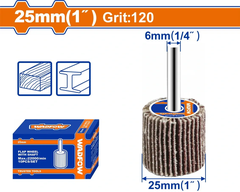 Nhám xếp trụ 25x6mm 120# Wadfow  WYW2504