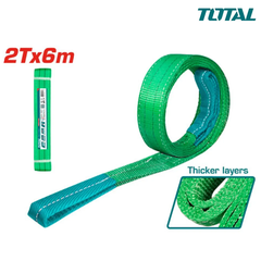 Dây cáp vải cẩu hàng xanh lá 2Tx6m -TOTAL-THTWS0206