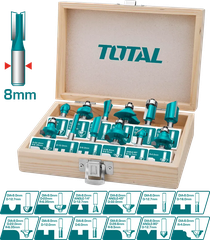 Bộ 12 mũi phay gỗ (8mm) -TOTAL-TACSR1121