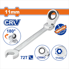 Cờ lê vòng miệng tự động lắc léo 11mm-Wadfow WSA6111