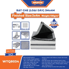 Bạt che (loại dày) 3mx4m -Wadfow-WTQ8034