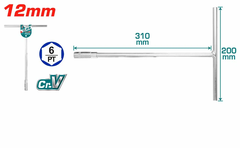 Thanh vặn tay cầm 
T 12mm -TOTAL-THTSW1206