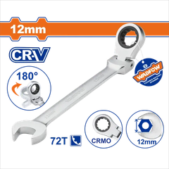 Cờ lê vòng miệng tự động lắc léo 12mm-Wadfow WSA6112