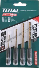 Bộ mũi khoan kim loại đuôi lục giác-TOTAL-TACSD4041