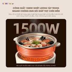 Nồi lẩu điện đa năng Bear 5L SB-NL05F - Chính hãng Bảo hành 18 tháng - MỚI NEW