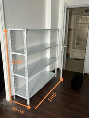 Kệ v lỗ 4 tầng rộng 40 dài 1m5 cao 1m5