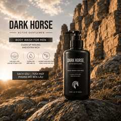 Sữa tắm nam cao cấp Dark Horse Active Gentlemen Clean Up Peeling and Extra Rich
