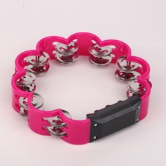 Lục lạc xúc xắc, xắc xô,cầm tay loại nhạc cụ tambourine hình hoa Size to
