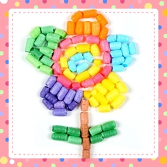 Hạt ngô xốp nhiều màu làm Thủ Công Handmade - Steam mầm non  cho trẻ sáng tạo tạo hình