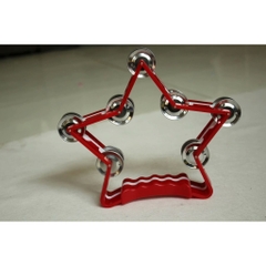 Lục lạc xúc xắc, xắc xô,cầm tay loại nhạc cụ tambourine hình ngôi sao cho bé