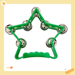 Lục lạc xúc xắc, xắc xô,cầm tay loại nhạc cụ tambourine hình ngôi sao cho bé
