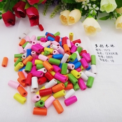 Hạt gỗ xâu vòng -  xâu hạt nhiều màu làm Hanmade thủ công nhiều kích thước mầm non