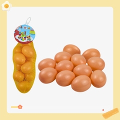 Đồ chơi túi lưới 12 trứng gà nhựa mềm đồ chơi an toàn  HT7547 ( Hàng Việt Nam)