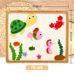 Tranh gỗ thủ công sáng tạo trang trí góc Steam. cho trẻ tạo hình Mầm non - Tiểu học