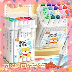 [Set 12 - 24- 36 - 48 Màu] Bút Sơn 2 đầu Acrylic Marker  Vẽ Viết Màu DIY Trên Nhiều Chất Liệu Màu Tươi Sáng