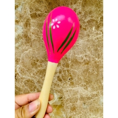Lục lạc gỗ - Xúc xắc bầu dài loại to dài 20cm ( Giáo cụ âm nhạc) đồ dùng mầm non