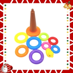 Đồ chơi xếp tháp vòng  tháp Vịt  9 vòng sắc màu