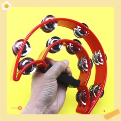 Lục lạc xúc xắc nhiều màu sắc, xắc xô,cầm tay loại nhạc cụ tambourine loại to đẹp
