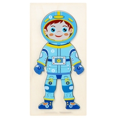 Bảng ghép 3D các nghề đồ chơi bằng gỗ - GIáo Cụ Montessori - Phát triển tư duy sớm