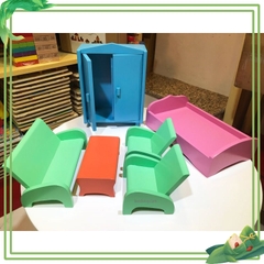 Bộ đồ dùng gia đình -bàn ghế giường tủ gỗ lớn cho bé chơi đồ hàng,  theo danh mục TT02
