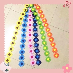 Dây hoa trang trí lớp học bằng vải nỉ -  tạo diềm bảng chủ đề dây 1 mét  ( Set 2 dây)