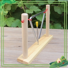 Kẻng tam giác, nkangr âm nhạc, nhạc cụ gõ loại to 150mm cho bé, nhạc cụ TRIANGLE