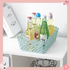 Giỏ hoa nhựa, sọt rác để bàn tròn, chữ nhật, vuông nhiều cỡ - Songlong