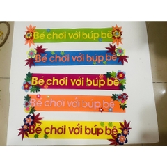 Tên góc Tiêu đề các góc chủ đề lớp học mầm non vải dạ nỉ