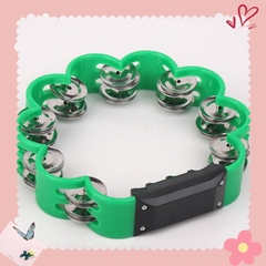 Lục lạc xúc xắc, xắc xô,cầm tay loại nhạc cụ tambourine hình hoa Size to