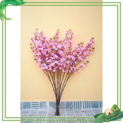 CÀNH HOA MAI HOA ĐÀO TRANG TRÍ TẾT - CAO 1m -  ( DÀI 1 MÉT)