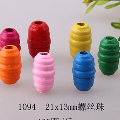 Hạt gỗ xâu vòng -  xâu hạt nhiều màu làm Hanmade thủ công nhiều kích thước mầm non