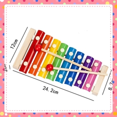 Đàn Xylophone 8 thanh - Đàn Gõ Nhạc cho bé - Đồ chơi Gỗ đàn gõ nhạc -  giúp bé kích thích phát triển giác quan