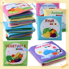 Sách vải  kích thích thị giác với nhiều chủ đề bằng tiếng anh giúp bé vừa học vừa chơi
