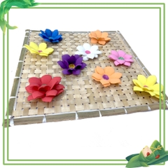Set 10 bông Hoa xốp  trang trí bảng khung chủ đề mầm non - Tiểu học