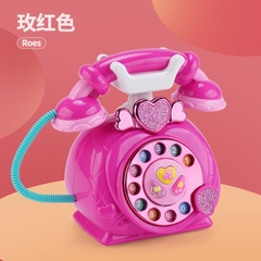 Đồ chơi điện thoại  màu hồng dành cho bé ( tặng kèm pin)