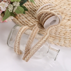 Cuộn vải lanh ren đay nghệ thuật 5 mét 1 cuộn deco trang trí làm STEAM