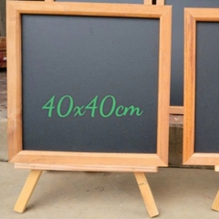 Bảng ĐEN MENU 1 mặt đen viết phấn khung gỗ  có giá đỡ dành cho các cửa hàn g cafe,trà sữa, trà chanh, đồ ăn nhanh