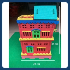 Mô hình nhà đồ chơi tự tạo làm thủ công xốp dày 5mm mầm non  - tiểu học
