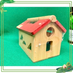 NHÀ THẢ HÌNH BẰNG GỖ – ĐỒ CHƠI GIÁO DỤC SỚM PHÁT TRIỂN TƯ DUY CHO BÉ 24–36 THÁNG