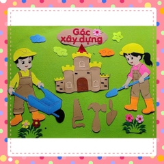 Tổng hợp - Góc mầm non steam pha nỉ  trang trí lớp học mầm non theo (mẫu to đẹp)