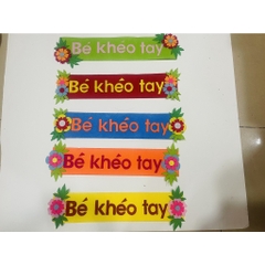 Tên góc Tiêu đề các góc chủ đề lớp học mầm non vải dạ nỉ