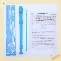 Sáo học nhạc học sinh,sáo dọc Recorder 8 lỗ DHS rẻ,đẹp kèm que vệ sinh,túi đựng ( hàng loại 1)