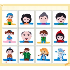 Mũ con vật, nhân vật gia đình, mũ múa, đóng kịch  trẻ mầm non - tiểu học ( vải dạ nỉ)