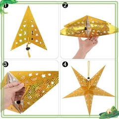 Ngôi sao Treo Trang Trí  mầm non Cây Thông Giáng Sinh  trang trí Noen, lễ hội, trường học, sự kiện