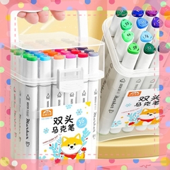[Set 12 - 24- 36 - 48 Màu] Bút Sơn 2 đầu Acrylic Marker  Vẽ Viết Màu DIY Trên Nhiều Chất Liệu Màu Tươi Sáng