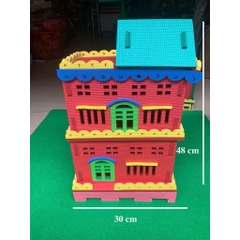 Mô hình nhà đồ chơi tự tạo làm thủ công xốp dày 5mm mầm non  - tiểu học