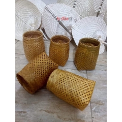 Đồ mây tre đan thủ công trang trí góc STEAM deco chợ quê  mầm non - tiểu học